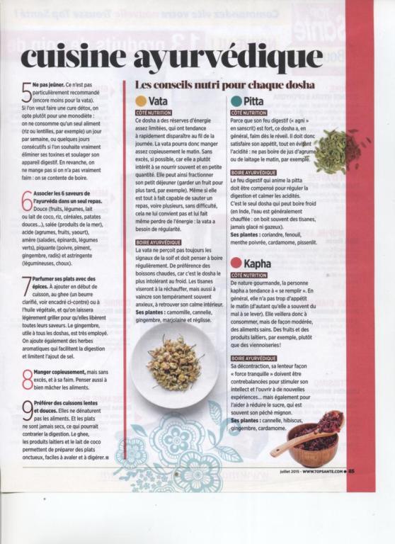 LA MEDECINE AYURVEDIQUE - TOP SANTE NO 298 JUILLET 2015 PAGE 7