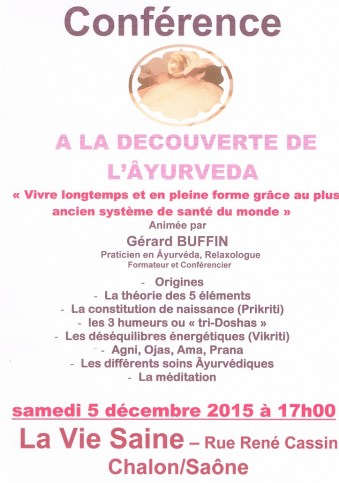 affichette conference vie saine 5 decembre 2015